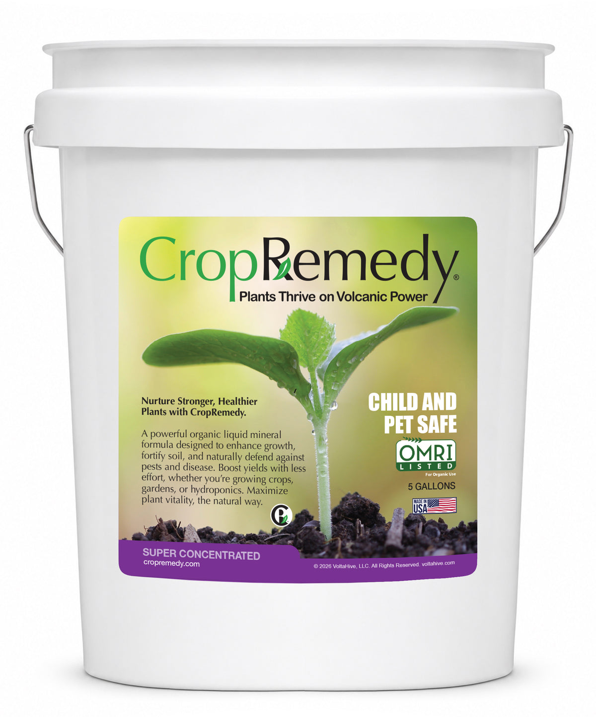 CropRemedy- 5 Gallon Super Concentrate Bucket (Makes 5,000 Gallons)