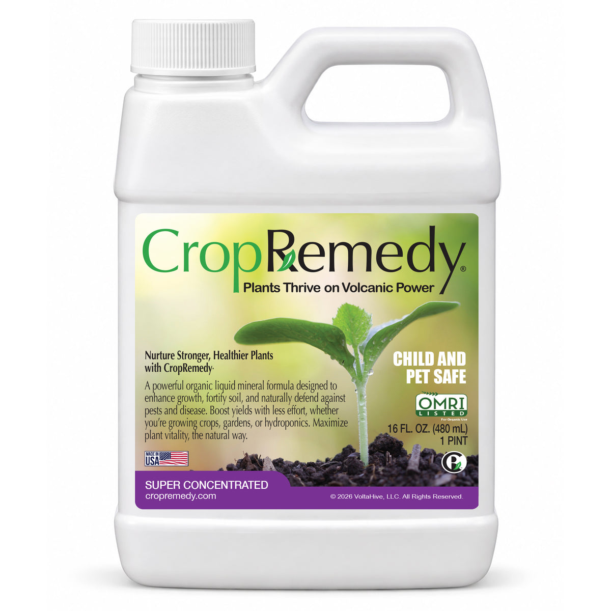 CropRemedy  - 1 Pint Super Concentrate (Makes 120 Gallons)